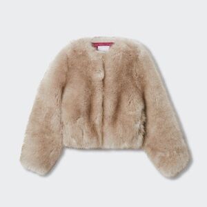 MANGO Fur Effect Jacket